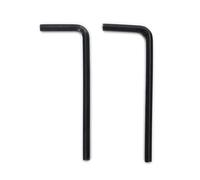 Musiclily Basic 1/8" Clé Allen en Acier pour pour Réglage Truss Rod de Fender Standard USA Guitare, Noir (Lot de 2)