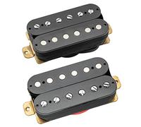 Musiclily Basic Céramique Humbucker Manche et Chevalet Pickup Set pour Guitare électrique, Noir