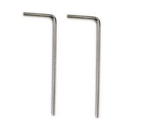 Musiclily Basic Métrique 1,5mm Clé Allen en Acier pour Vis de Hauteur de Sillet de Guitare électrique Import Strat Style, Nickel (Lot de 2)