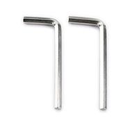 Musiclily Basic Métrique 4mm Clé Allen en Acier pour Epiphone Truss Rod de Guitare, Nickel (Lot de 2)