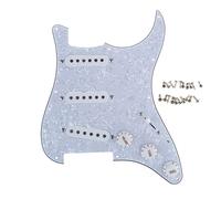 Musiclily Basic ST-SSS Pré-câblée Loaded Pickguard 4 plis White Pearl