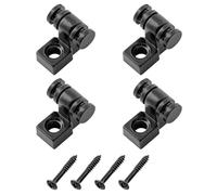 Musiclily Guides Cordes Rouleau Roller String Guides Trees pour Guitare électrique Fender Strat Tele , Noir (Pack de 4)