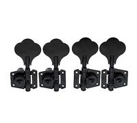 Musiclily Mécaniques Basse 2x2 Open Gear Style pour Fender Jazz et Precision Bass 4 Cordes, Noir