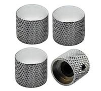 Musiclily Métrique 6mm Boutons Dôme en Métal avec Vis de Fixation Volume Tonalité pour Guitare électrique Basse, Chrome (Lot de 4)