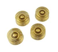 Musiclily Métrique 6mm Boutons Speed Knobs pour Guitare électrique type Les Paul, Doré (4 Pièces)