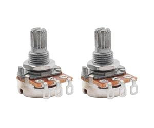 Musiclily Metrisch 15mm Mini Split shaft Poti B250K Gitarrenpotentiometers (2 Stück)