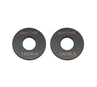 Musiclily Planche indicatrice de commutateur en plastique pour la guitare de style de LP, USA Les Paul Epiphone SG, noir (pack de 2)