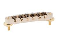 Musiclily Pro 10,4mm Chevalet Rouleaux Roller ABR Tune-O-Matic Bridge avec Pivot M4 pour Guitare électrique Les Paul, Doré