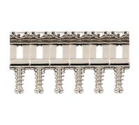 Musiclily Pro 10,8mm Vintage Pontets Tremolo Acier pour Guitare électrique Strat, Nickel(Lot de 6)