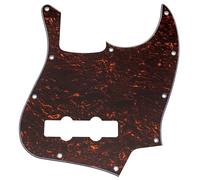 Musiclily Pro 10 Trous Pickguard J Bass Plaque 4 plis Red Tortoise | pour Fender American/Mexican Standard Jazz Bass 4 Cordes