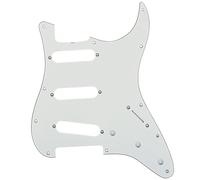 Musiclily Pro 11 Trous 60s 64 Vintage SSS ST Pickguard 3 Plis Aged White