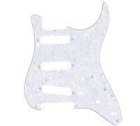 Musiclily Pro 11 Trous 60s 64 Vintage SSS ST Pickguard 4 Plis White Pearl