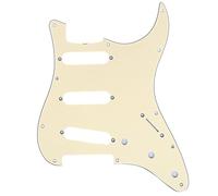 Musiclily Pro 11 Trous 62 Vintage SSS ST Pickguard pour Guitare électrique American Strat 62, 3 Plis Crème
