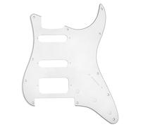 Musiclily Pro 11 Trous Guitare Strat Pickguard Plaque de Protection pour USA/Mexique Fender Stratocaster Ouvert Micros Double Bobinage avec Floyd Chevalet Cut,3 plis Parchemin