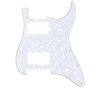 Musiclily Pro 11 Trous HH ST Pickguard 2 Humbucker 4 plis White Pearl | pour Guitare électrique Fender USA/Mexique Standard Strat Style Moderne
