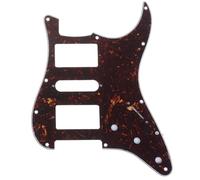Musiclily Pro 11 Trous HSH Pickguard ST pour Guitare électrique Fender USA/Mexique Standard Strat Style Moderne, 4 plis Tortoise Shell
