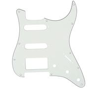Musiclily Pro 11 Trous HSS Pickguard Plaque de Protection 3plis Aged White | pour Guitare électrique Fender American/Mexique Strat Standard Type Moderne,