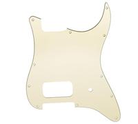 Musiclily Pro 11 Trous Humbucker Single Découvert et Fente Potentiomètre pour Guitare électrique USA/Mexique Fender Tom Delonge Strat Style, 3 plis Cream
