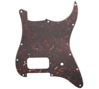 Musiclily Pro 11 Trous Humbucker Single Découvert et Fente Potentiomètre pour Guitare électrique USA/Mexique Fender Tom Delonge Strat Style, 4 plis Tortoise Shell