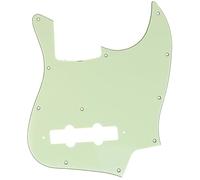 Musiclily Pro 11 Trous J Bass Pickguard Plaque de Protection pour JPN Fender Japan 4-corde Jazz Bass, 3plis Vert Menthe