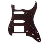Musiclily Pro 11 Trous Moderne HSS ST Pickguard pour Guitare électrique Fender USA/Mexique Strat Floyd Bridge Cut, 4 plis Tortoise Shell