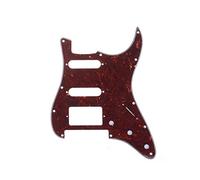Musiclily Pro 11 Trous Moderne HSS ST Pickguard pour Guitare électrique Fender USA/Mexique Strat Floyd Bridge Cut, 4 plis Vintage Tortoise