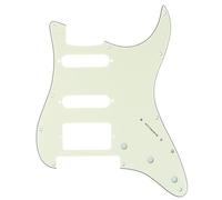 Musiclily Pro 11 Trous Moderne HSS ST Pickguard pour Guitare électrique Fender USA/Mexique Strat Floyd Bridge Cut, 3 plis Ivoire
