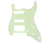 Musiclily Pro 11 Trous Moderne HSS ST Pickguard pour Guitare électrique Fender USA/Mexique Strat Floyd Bridge Cut, 3 plis Menthe Vert
