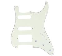Musiclily Pro 11 Trous Moderne HSS ST Pickguard pour Guitare électrique USA/Mexique Strat, 3Plis Ivoire