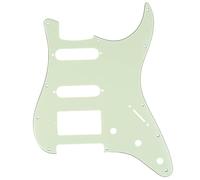 Musiclily Pro 11 Trous Moderne HSS ST Pickguard pour Guitare électrique USA/Mexique Strat, 3Plis Menthe Vert