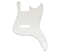 Musiclily Pro 11 Trous Pickguard Basse pour Squier Sonic Bronco Bass, 3 plis Blanc