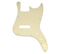 Musiclily Pro 11 Trous Pickguard Basse pour Squier Sonic Bronco Bass, 3 plis Crème