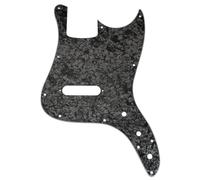Musiclily Pro 11 Trous Pickguard Basse pour Squier Sonic Bronco Bass, 4 plis Black Pearl