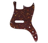 Musiclily Pro 11 Trous Pickguard Basse pour Squier Sonic Bronco Bass, 4 plis Tortoise Shell