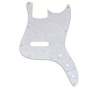 Musiclily Pro 11 Trous Pickguard Basse pour Squier Sonic Bronco Bass, 4 plis White Pearl