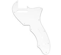 Musiclily Pro 11 Trous Pickguard pour Guitare électrique USA Fender 69 Tele Thinline Style, 3 plis Blanc