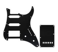 Musiclily Pro 11 Trous Set Pickguard et Plaque Arrière pour Guitare électrique Yamaha PAC012 HSS, 3 plis Noir