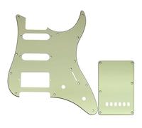 Musiclily Pro 11 Trous Set Pickguard et Plaque Arrière pour Guitare électrique Yamaha PAC012 HSS, 3 plis Mint Green