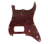 Musiclily Pro 11 Trous ST Pickguard pour Guitare électrique Squier Sonic Strat HT H, 4 plis Tortoise Shell