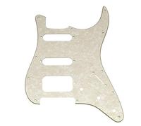 Musiclily Pro 11 Trous ST Plaque de Protection Pickguard Aged White Pearl | pour Guitare électrique Squier Sonic Strat HSS
