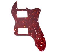Musiclily Pro 12 Trous Couvert HH Pickguard pour Guitare électrique USA/Mexique Fender 72 Tele Thinline Style, 4 plis Black Pearl