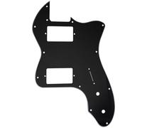 Musiclily Pro 12 Trous Couvert HH Pickguard pour Guitare électrique USA/Mexique Fender 72 Tele Thinline Style, 3 plis Noir