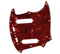 Musiclily Pro 12 Trous Guitare Pickguard Plaque de Protection pour Fender Américain Mustang,4plis Vintage Tortoise