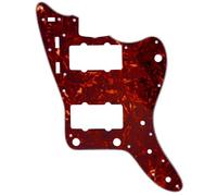 Musiclily Pro 13 Trous Guitare Pickguard Plaque de Protection pour JPN Fender Japan Jazzmaster, 4plis Vintage Tortoise