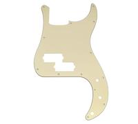 Musiclily Pro 13 Trous Pickguard Basse pour Squier Sonic Precision Bass, 3 plis Crème