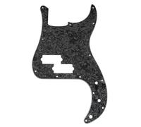 Musiclily Pro 13 Trous Pickguard Basse pour Squier Sonic Precision Bass, 4 plis Black Pearl