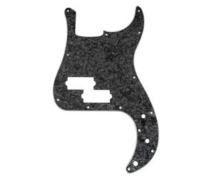 Musiclily Pro 13 Trous Pickguard Basse pour Squier Sonic Precision Bass, 4 plis Black Pearl