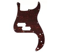Musiclily Pro 13 Trous Pickguard Basse pour Squier Sonic Precision Bass, 4 plis Red Tortoise