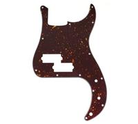 Musiclily Pro 13 Trous Pickguard Basse pour Squier Sonic Precision Bass, 4 plis Tortoise Shell