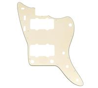 Musiclily Pro 13 Trous Pickguard Plaque de Protection pour Guitare Electrique 60 Années USA Jazzmaster Vintage Style, 3 Plis Crème